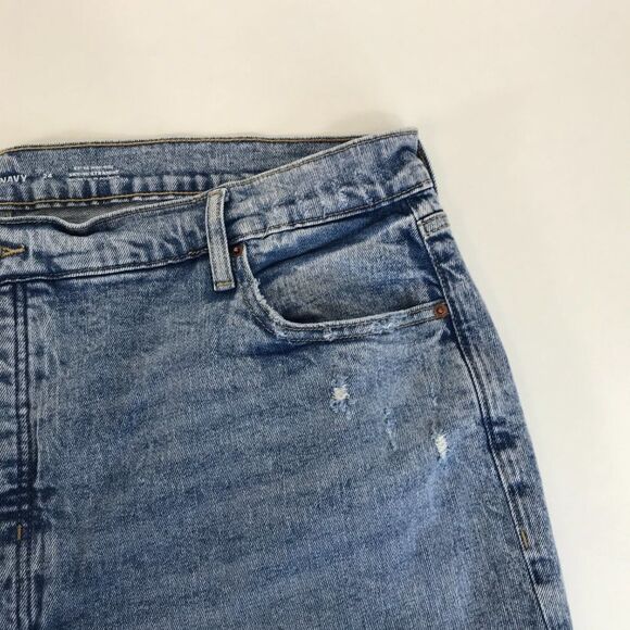Old Navy Extra High Rise Sky-Hi Straight Jeans Women's Plus Size 24 Button-Fly - Picture 7 of 14